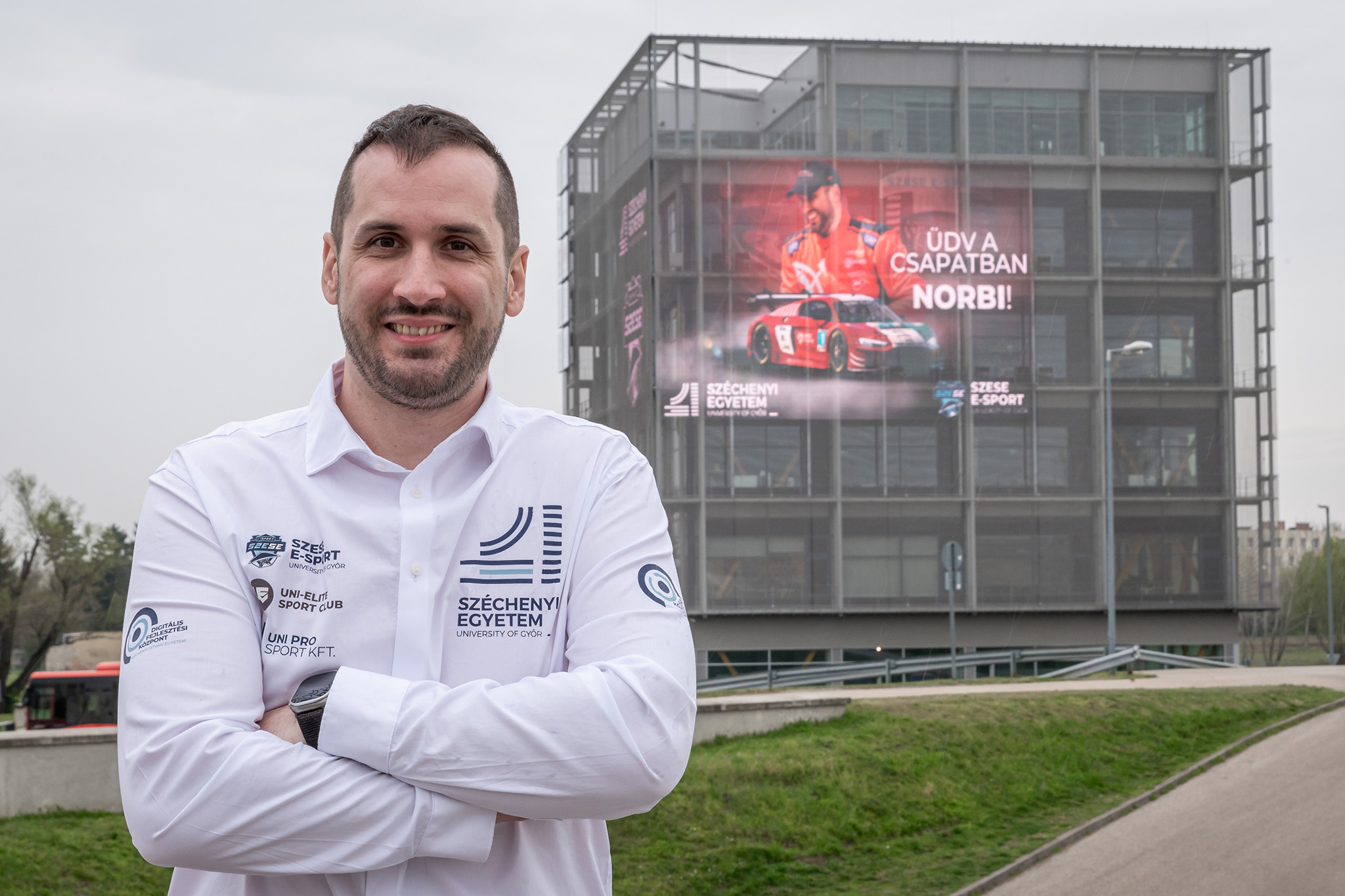 From March, Kiss Norbert will be a member of Széchenyi István University’s SZESE E-Sport simulator team (Photo: András Adorján)